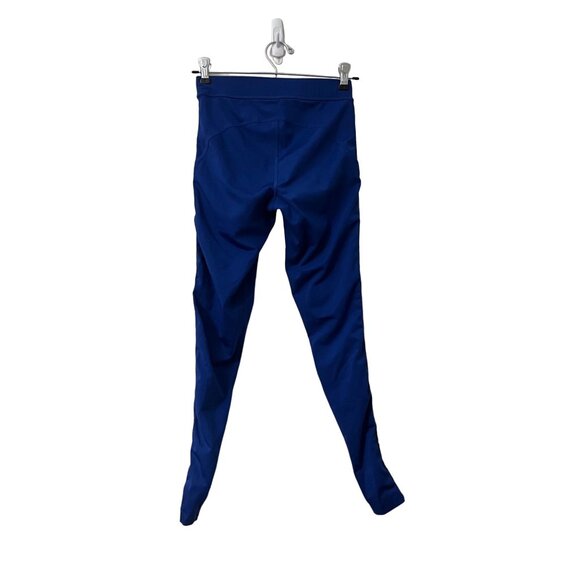 Ivy Park Womens Royal Blue Logo Side Stripe Mid Rise Full Length Leggings Size S - Picture 6 of 6